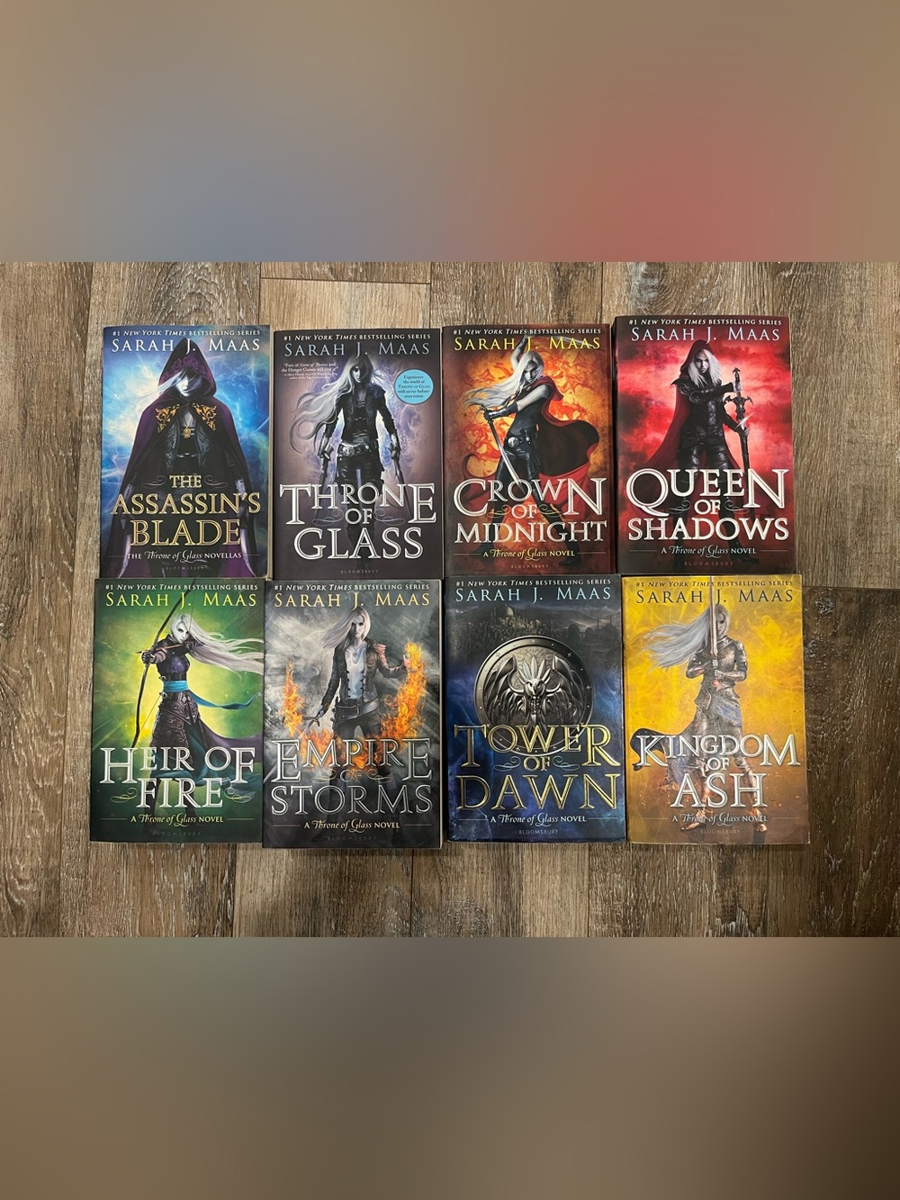 ORIGINAL COVER Throne of Glass Series by Sarah J. Maas
